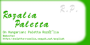 rozalia paletta business card